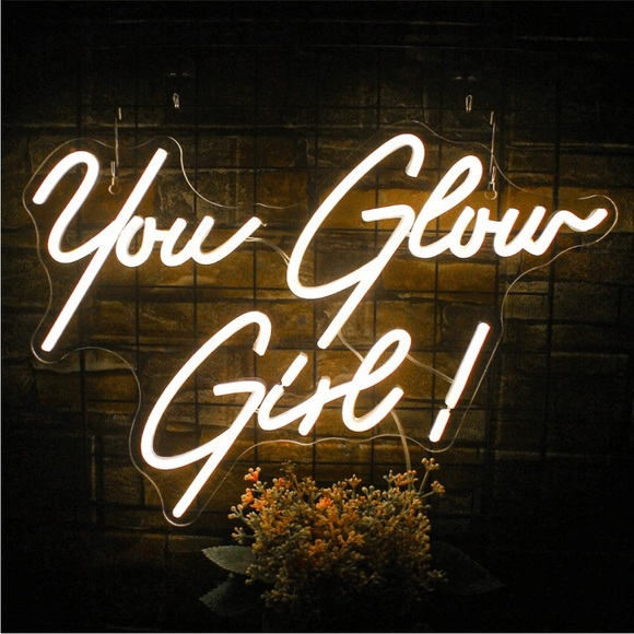 You Glow Girl Neon Pink Light Decor Bedroom/Living Room Dorm Wall Party Cute LED - Picture 5 of 5